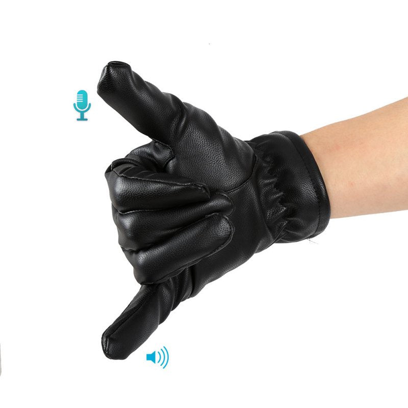 Thick Leather Smart Gloves