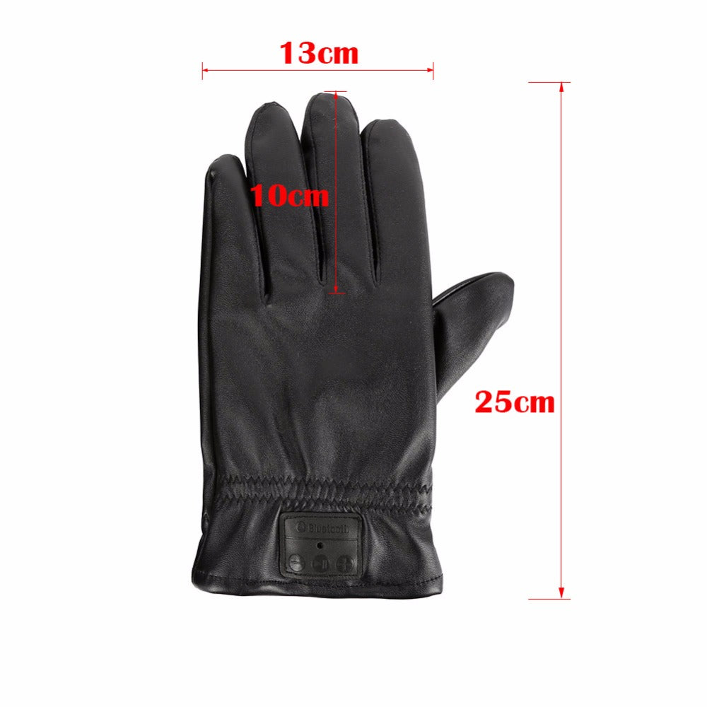 Leather Smart Bluetooth Gloves