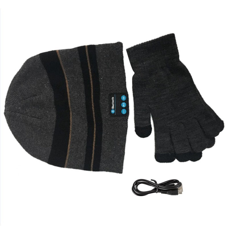 Smart Beanie Hat and Gloves Set