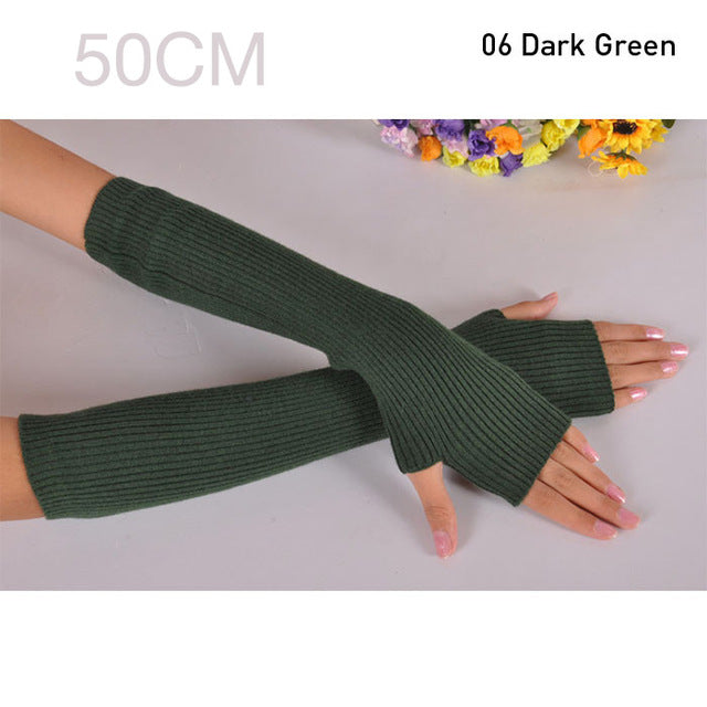 Fingerless Long Gloves