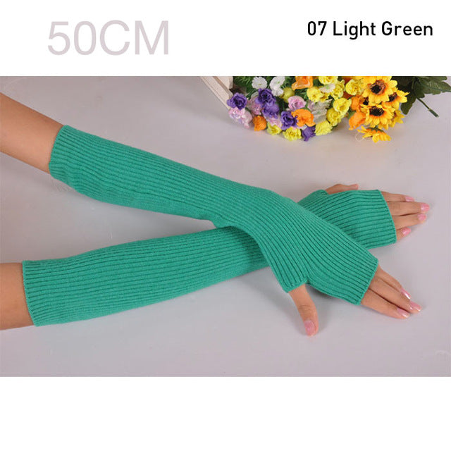 Fingerless Long Gloves